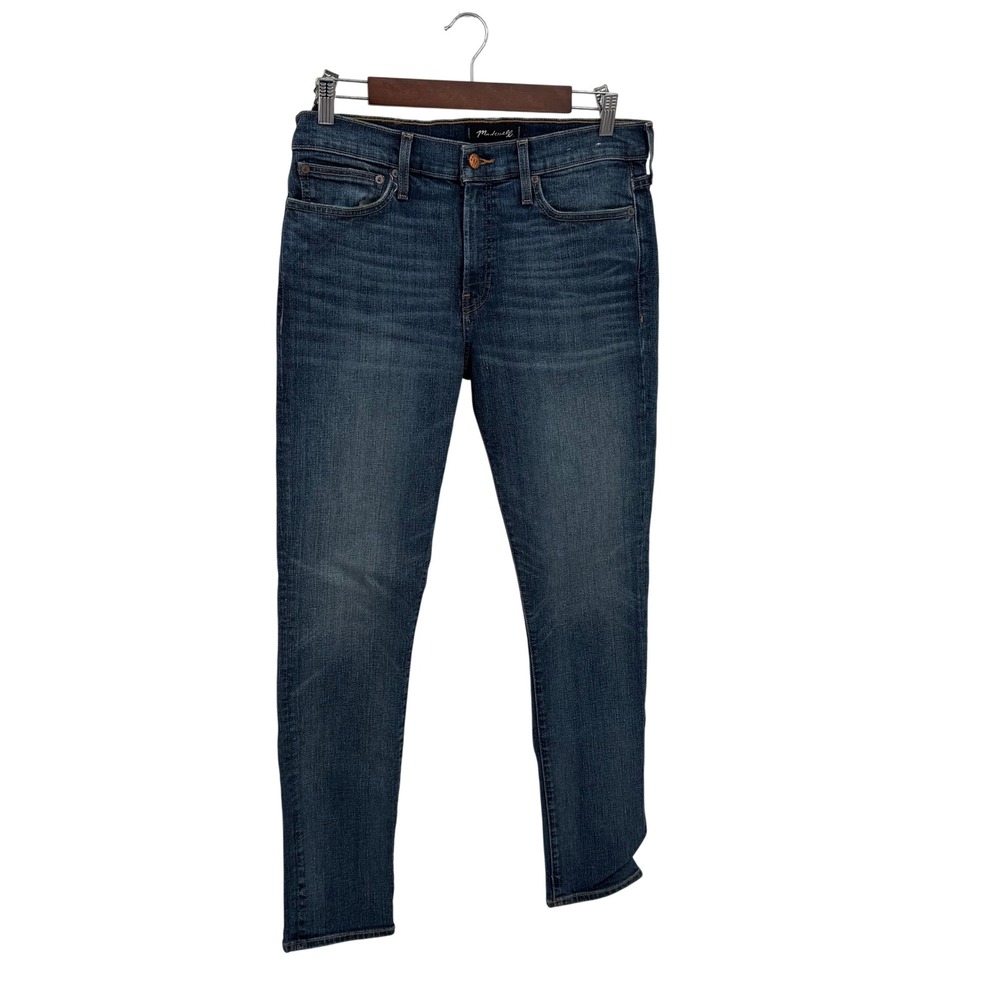 Madewell Men's Size W33 x L34 Skinny Blue Jeans Pants Dark Wash Denim